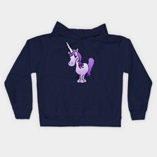 Purple unicorn Kids Hoodie